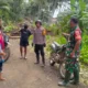 Babinsa dan Bhabinkamtibmas Terjun Langsung ke Lokasi Tanah Longsor di Kecamatan Maba Utara