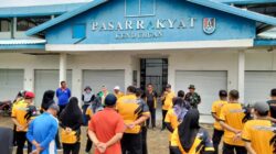 Forkompimka Kecamatan Kenduruan bersama Seluruh Elemen Institusi Pemerintah Daerah Lakukan Kerja Bhakti Bersama di Pasar Rakyat Kenduruan