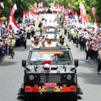 Presiden Prabowo Hadiri Pembukaan Apel Kasatwil Polri 2024 di Akpol Semarang