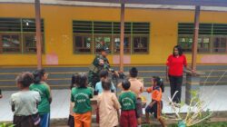 Libur Usai, Semangat Menggeliat: Perhatian Pos Yanggandur Satgas Yonif 312 untuk anak-anak sekolah di perbatasan papua