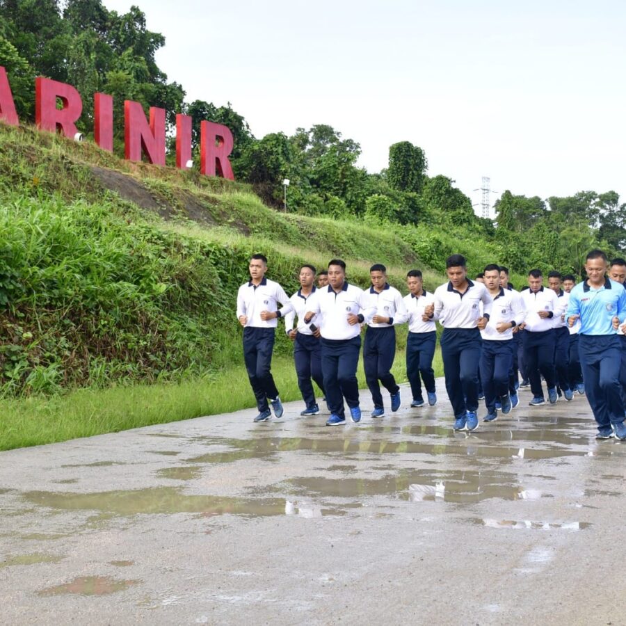 Prajurit Petarung Denmako Pasmar 3, Laksanakan Senam Kesegaran Jasmani 88+