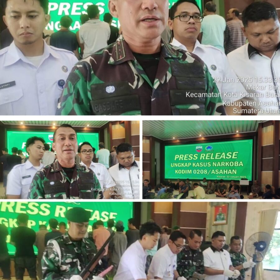 Kodim 0208 Asahan, Amankan 19 Orang Nelayan Saat Pesta Sabu -Sabu Dan Ganja