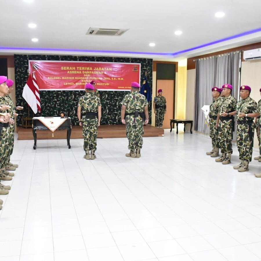Komandan Pasmar 3, Pimpin Sertijab Asrena Danpasmar 3