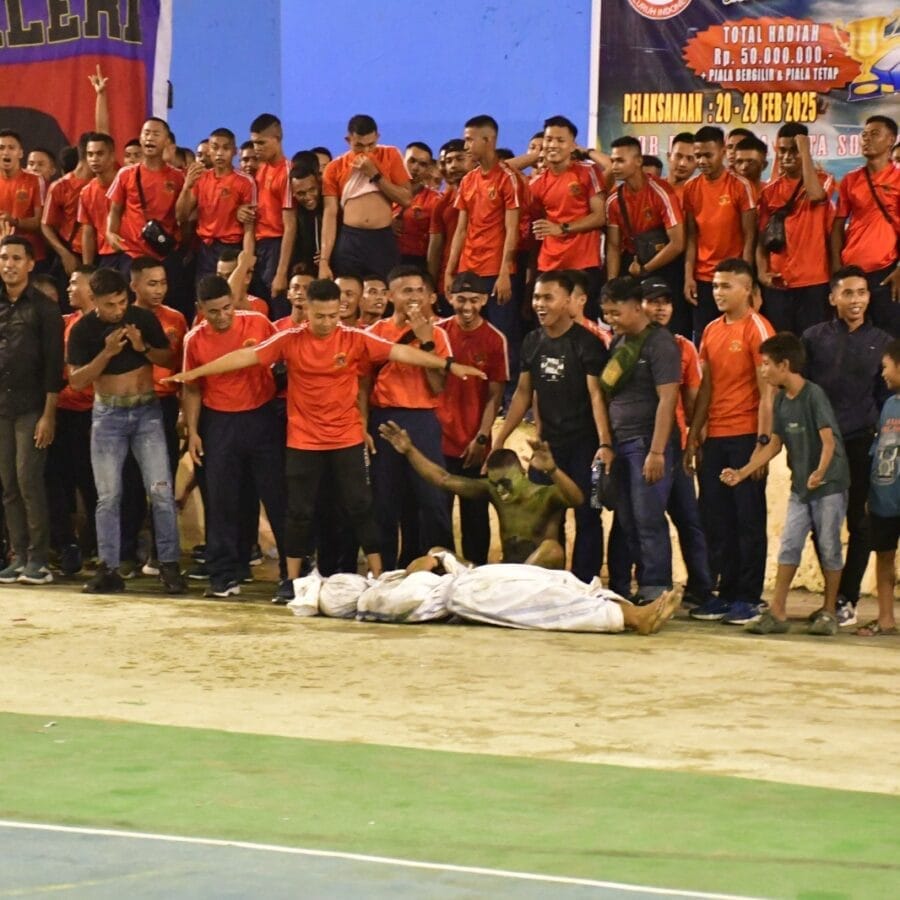 Semarak Suporter Pasmar 3, Pada Open Tournament Bola Voli Dandim CUP 2025 di GOR Pancasila
