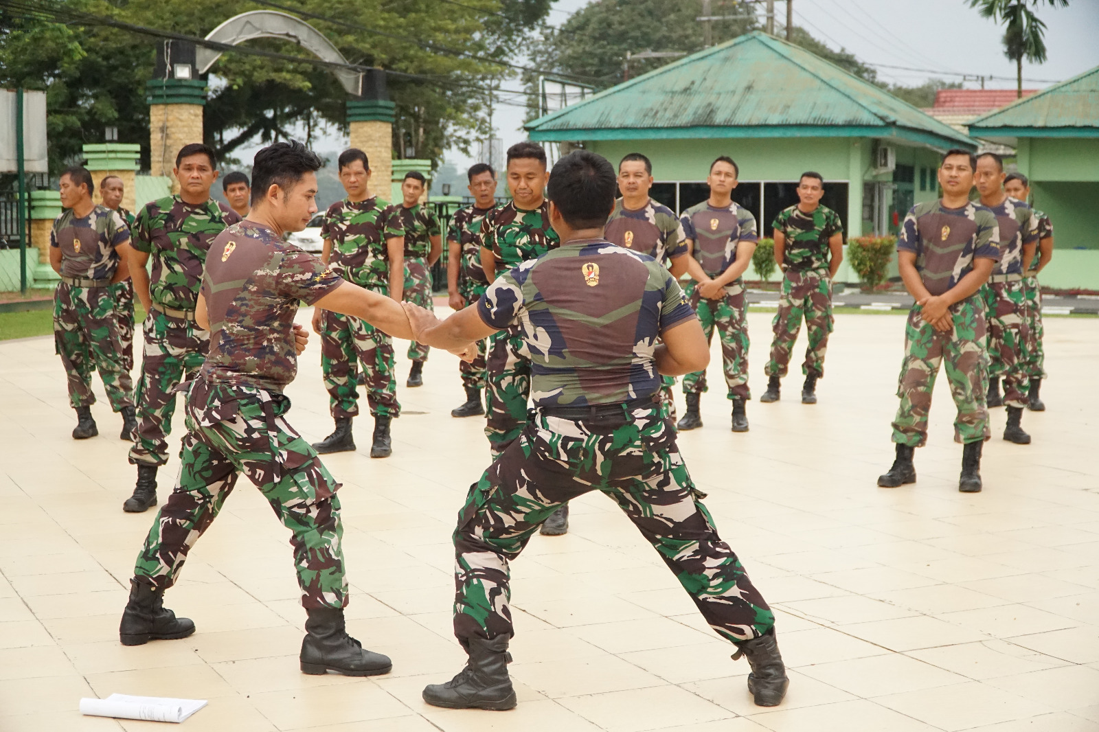 Tingkatkan Keterampilan Prajurit, Kodim 0906/Kkr Lakukan Latihan Bela Diri Taktis