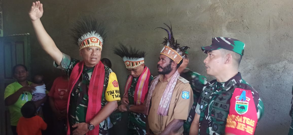 Brigjen TNI Agus Firman Tinjau TMMD di Yeflio: Pastikan Program Sentuh Kebutuhan Rakyat