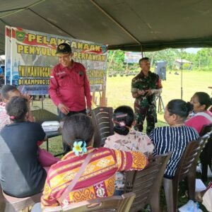 Non Fisik Program TMMD Ke-124 Kodim 1802/Sorong Warga Yeflio Terima Penyuluhan Pertanian