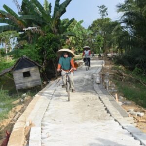 Warga Haruyan Mulai Nikmati Jalan TMMD ke-124 Kodim 1002/HST