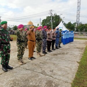 Danyonmarhanlan XIV Hadiri Ziarah Tabur Bunga HUT Koarmada III dan Pasmar 3 di TMP Trijaya sakti
