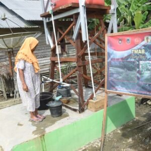 TMMD Kodim HST Bawa Air Bersih, Warga Tak Lagi Gunakan Air Sungai