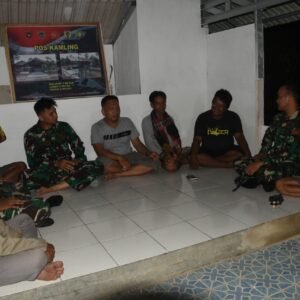 Tumbuhkan Gotong Royong, Satgas TMMD Kodim 1002/HST Ronda Malam