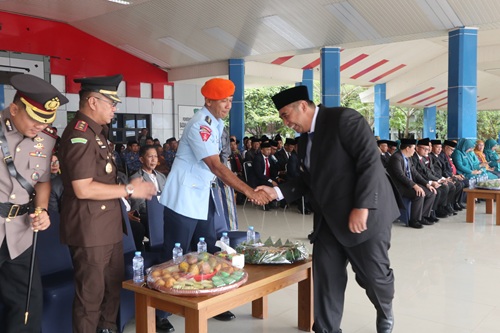 Kadispotdirga Hadiri Upacara Peringatan Hari Pendidikan Nasional Di Kabupaten Maros