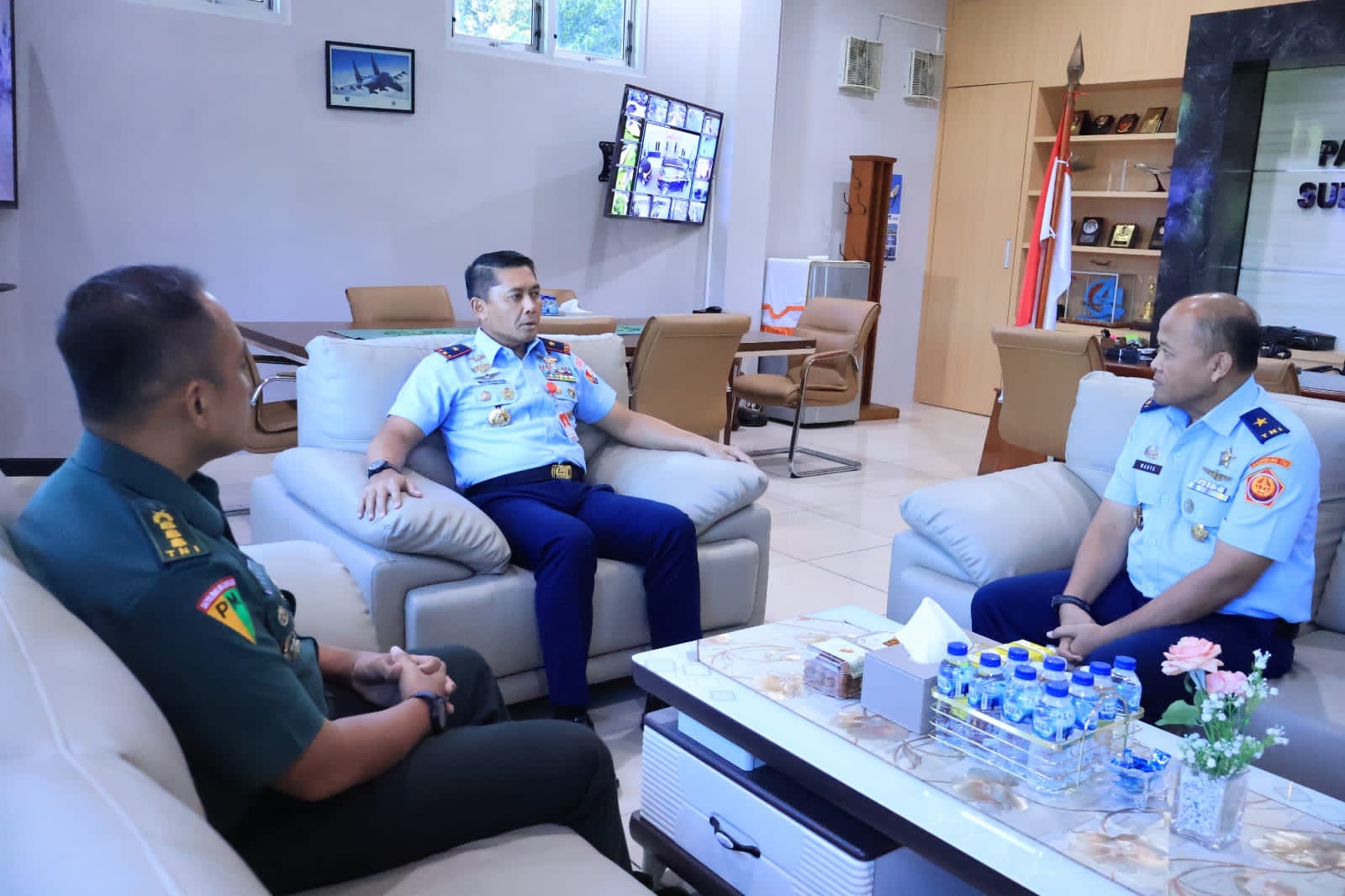 Danlanud Sultan Hasanuddin Terima Kunjungan Kaotmilti IV Makassar