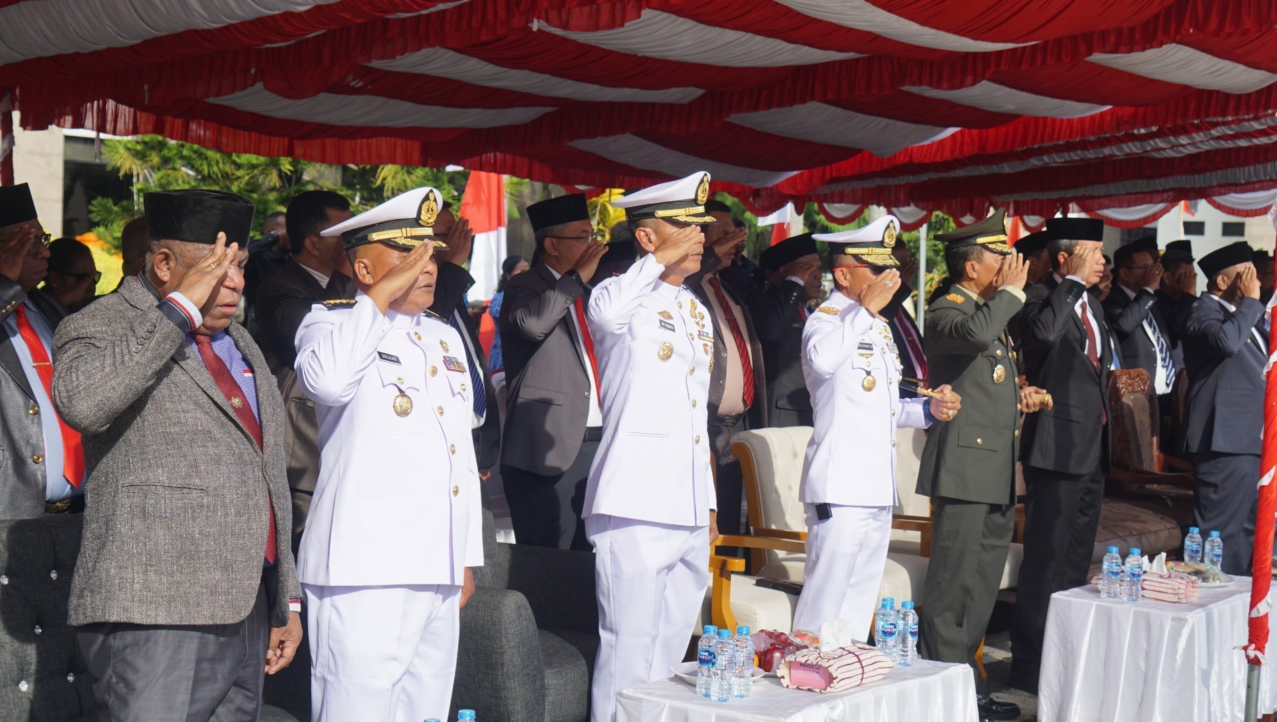 Lantamal XIV Bersama Forkopimda Perkuat Ideologi Bangsa di Hari Lahir Pancasila Papua Barat Daya