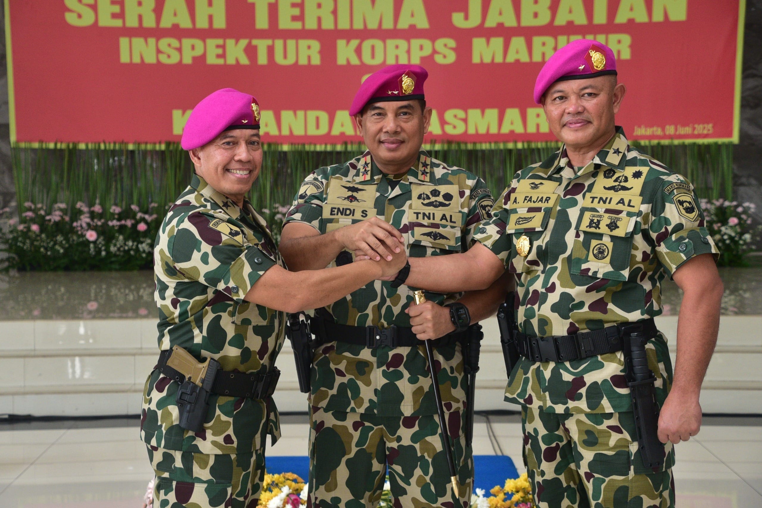 Dankormar Pimpin Sertijab Dua Jabatan Penting di Korps Marinir
