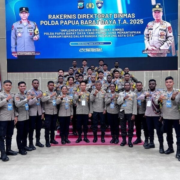 Tingkatkan Profesionalisme, 46 Bhabinkamtibmas Polres Maybrat Ikuti Rakernis Ditbinmas Polda Papua Barat Daya T.A. 2025