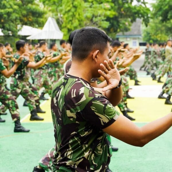 Prajurit Kodim Bojonegoro Gelar Latihan Pencak Silat Militer
