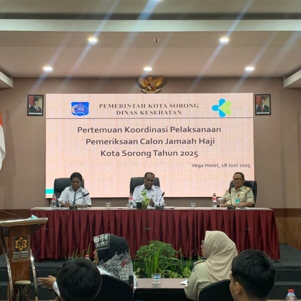Tekan Risiko Penyakit Calon Jamaah Haji, Dinkes Sorong Tingkatkan Koordinasi Lintas Sektor Kesehatan
