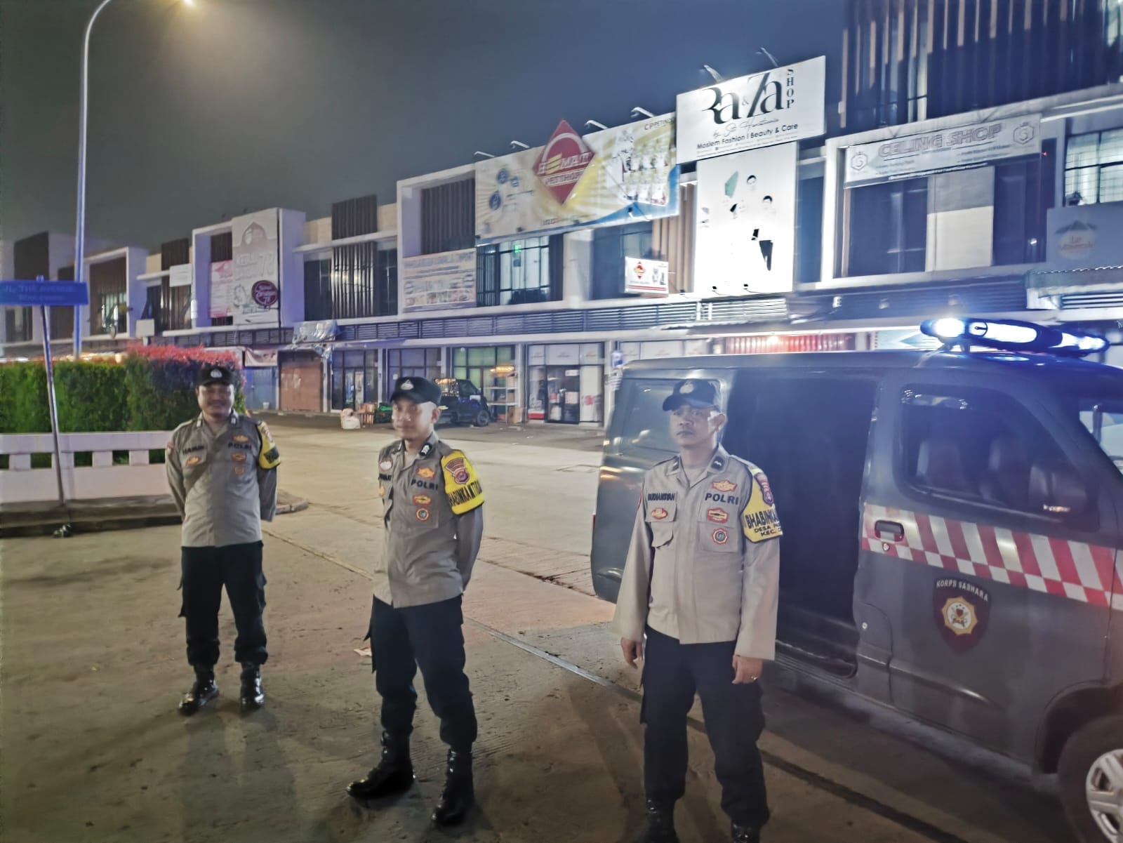 IPTU Udi Muhdi Pimpin Patroli Ops Cipkon Tengah Malam di Citra Raya