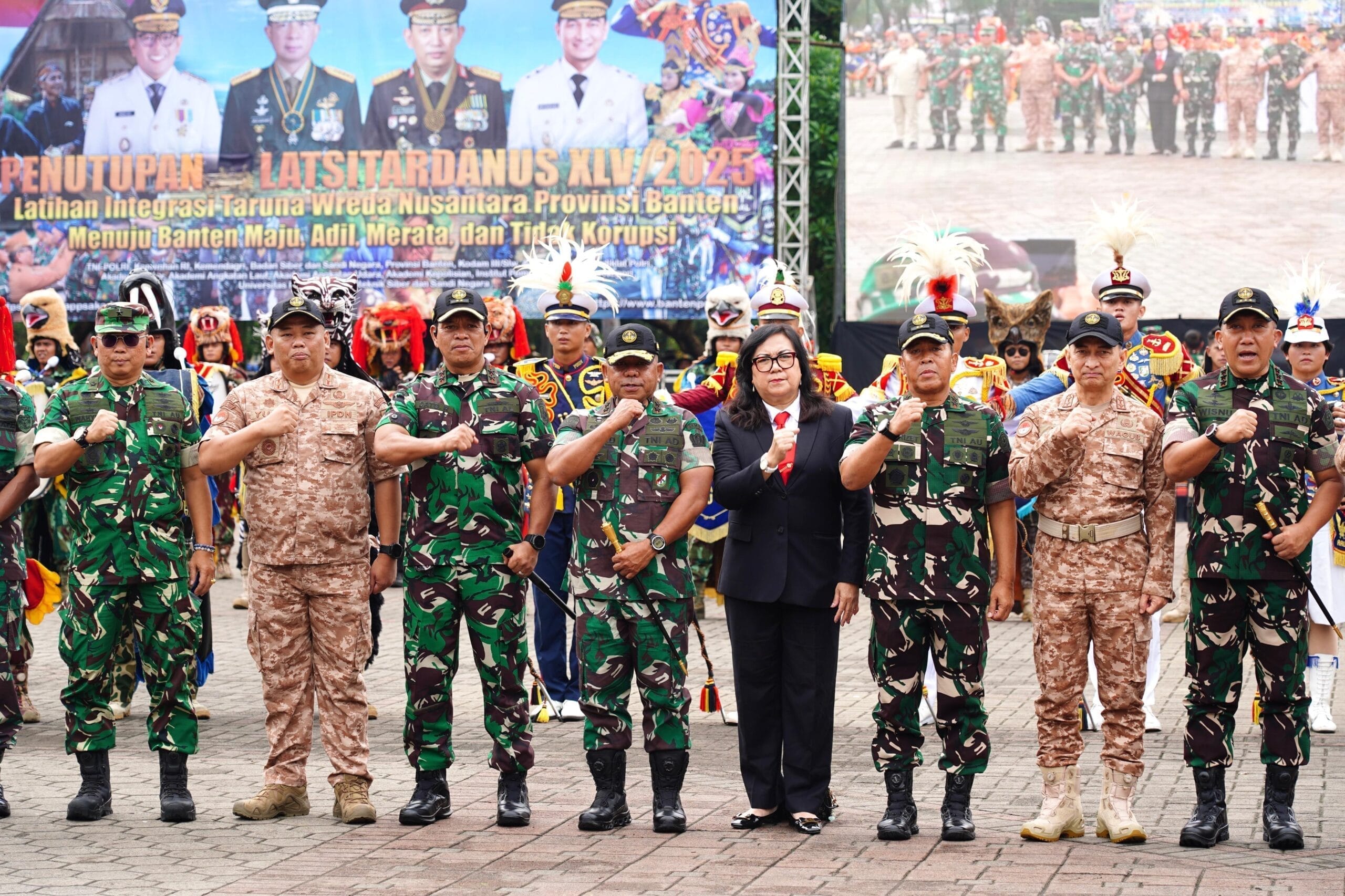 Gubernur Akmil Hadiri Penutupan Latsitardanus XLV di Banten