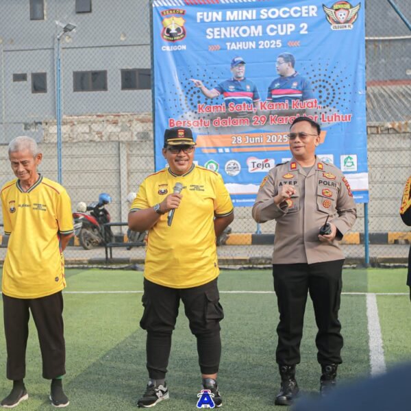 Menuju HUT Bhayangkara ke-79, Senkom Mitra Polri Kota Cilegon Gelar Fun Mini Soccer SENKOM CUP 2