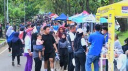 Drum Band Siswa Taruna Politeknik Penerbangan Makassar Meriahkan CFD Lanud Sultan Hasanuddin
