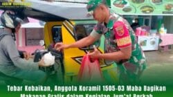 Tebar Kebaikan, Anggota Koramil 1505-03 Maba Bagikan Makanan Gratis dalam Kegiatan Jum’at Berkah Tebar Kebaikan, Anggota Koramil 1505-03 Maba Bagikan Makanan Gratis dalam Kegiatan Jum’at Berkah