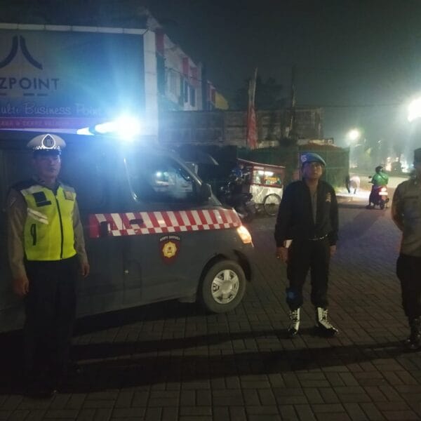 Patroli Malam, Polsek Cikupa Laksanakan Ops Cipkon Antisipasi Gangguan Kamtibmas