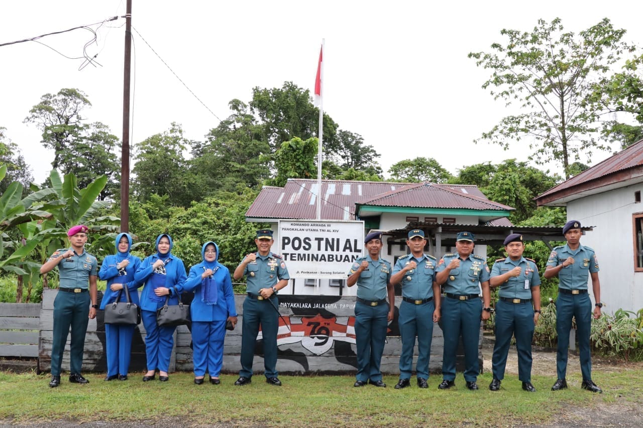 Danlantamal XIV Perkuat Pertahanan Maritim, Tinjau Posal Teminabuhan Dan Gelar Rapat Kerja Bersama Bupati Sorong Selatan