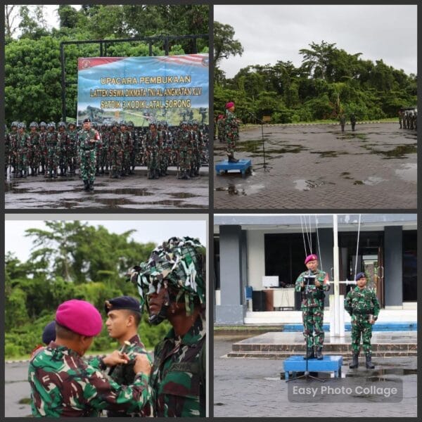 Satdik-3 TNI AL Resmi Buka Lattek Berganda Siswa Dikmata Angkatan XLV