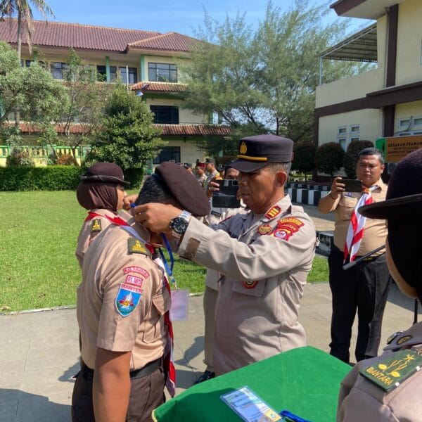 Kasat Binmas Polresta Tangerang AKP Nurjaman Buka Diklat Saka Bhayangkara di Bumi Perkemahan Kitri Bakti