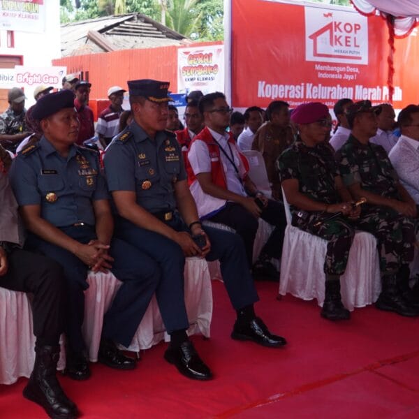 Lantamal XIV Hadiri Peluncuran 80.000 Koperasi Merah Putih, Wujud Sinergi TNI AL Dan Masyarakat