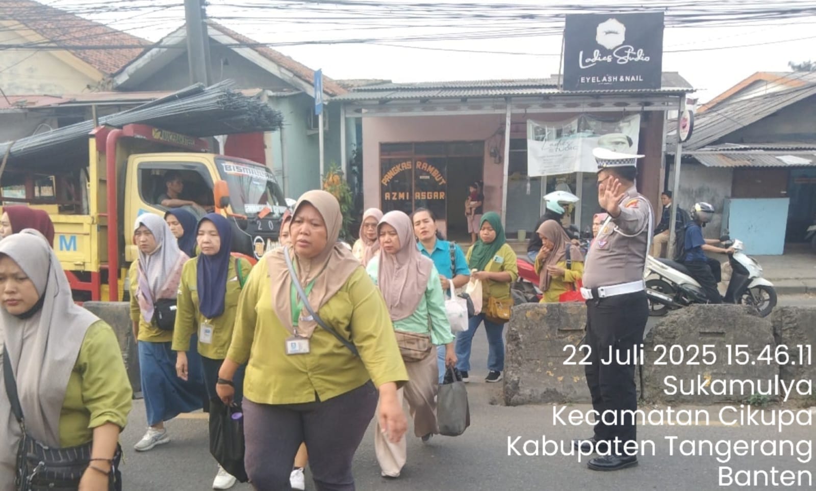 PECAK Sore Polsek Cikupa Dukung Kelancaran Mobilitas Masyarakat