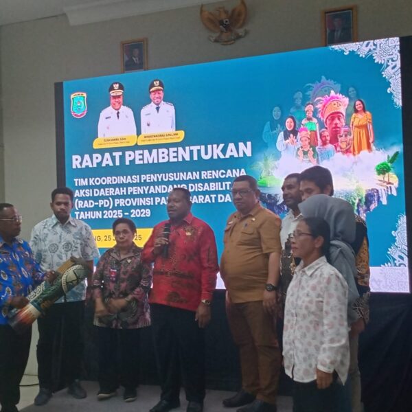Sorong Jadi Tuan Rumah Rapat Pembentukan Tim Penyusunan Rencana Aksi Daerah Penyandang Disabilitas Papua Barat Daya