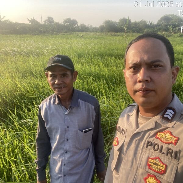 Polsek Cikupa Lakukan Pengecekan Lahan Program Commander Wish “Parakan Ketapang” untuk Penanaman Jagung