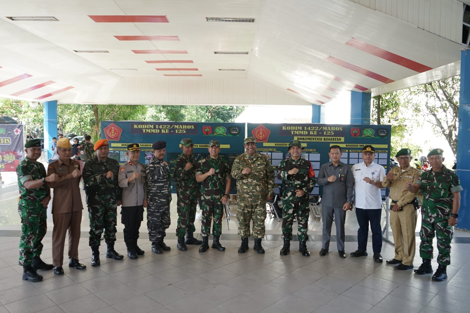 Kadispotdirga Lanud Sultan Hasanuddin Hadiri Pembukaan TMMD ke-125 di Kabupaten Maros