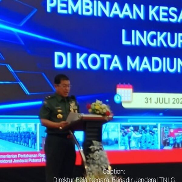 Kemhan RI Perkuat Fondasi Ideologis Bangsa Melalui Pembinaan Bela Negara di Kota Madiun