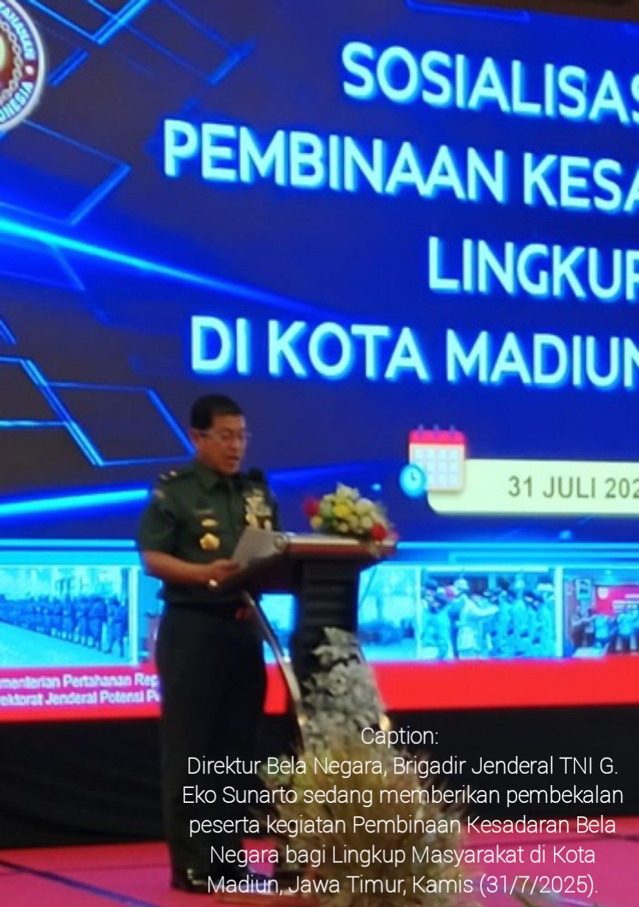 Kemhan RI Perkuat Fondasi Ideologis Bangsa Melalui Pembinaan Bela Negara di Kota Madiun