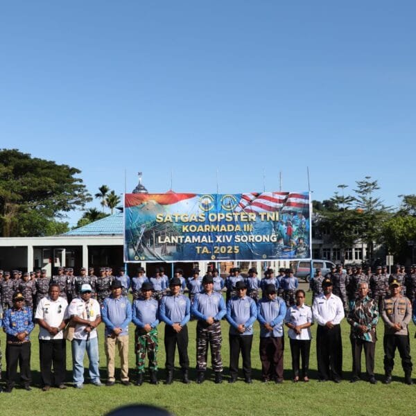 Wujudkan Pembangunan dan Kesejahteraan, Lantamal XIV Gelar Upacara Pembukaan Satgas Opster TNI TA. 2025