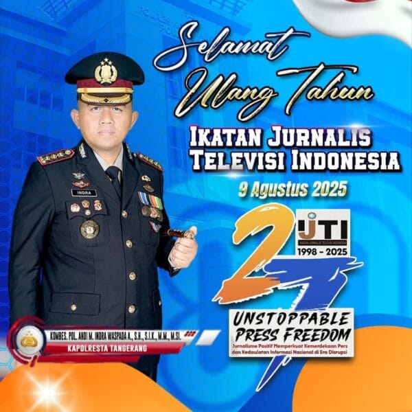 Kapolresta Tangerang ucapkan Selamat ulang tahun ke-27 kepada IJTI