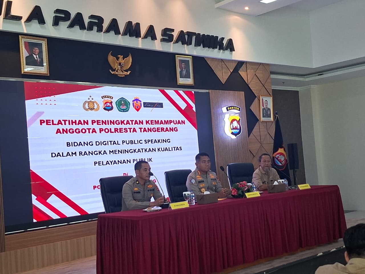 Public Speaking Jadi Bekal Penting Anggota Polresta Tangerang di Era Informasi