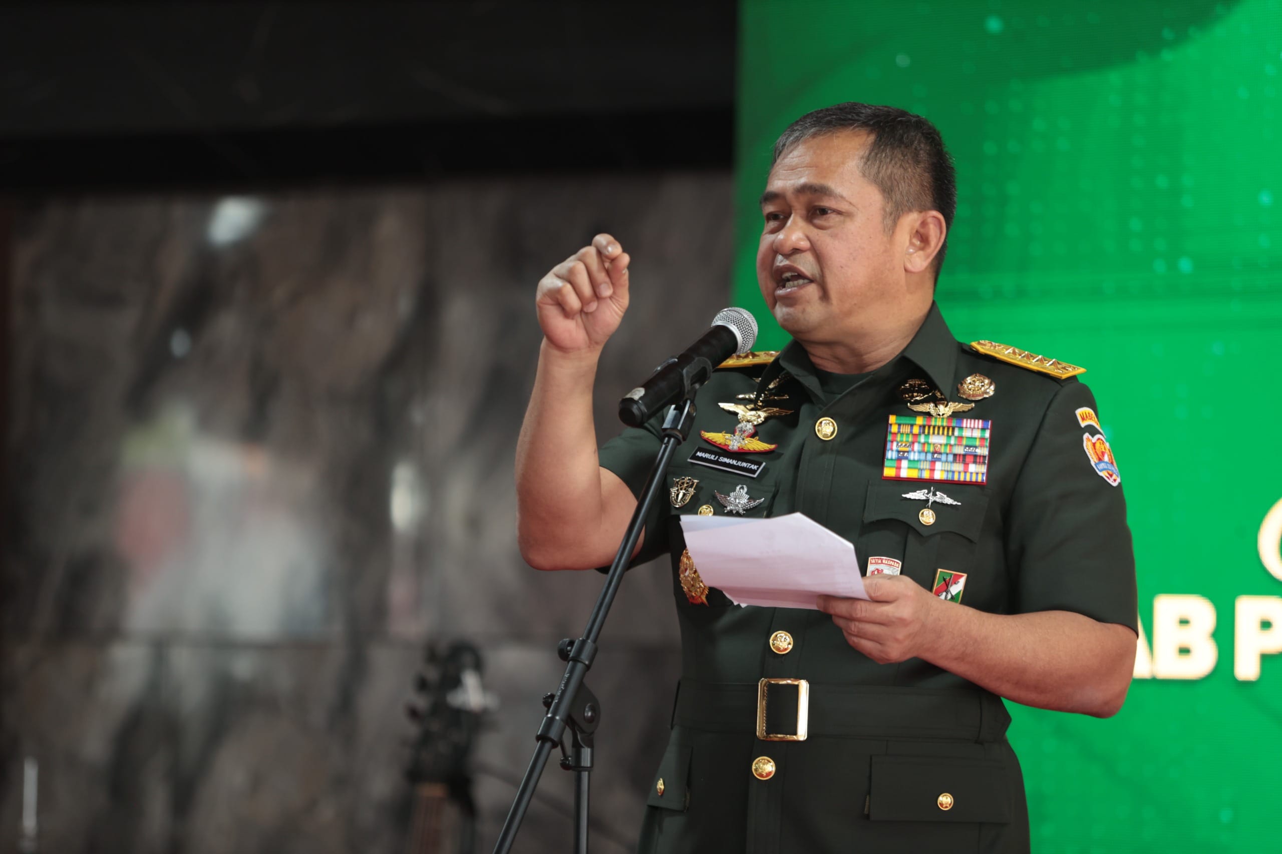 Kasad Pimpin Sertijab Gubernur Akmil