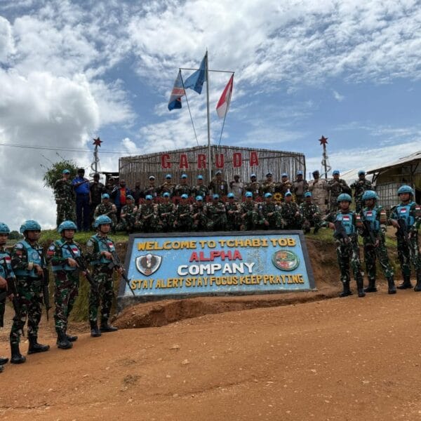 Kunjungan Komandan North Sector Ke Kompi Tchabi