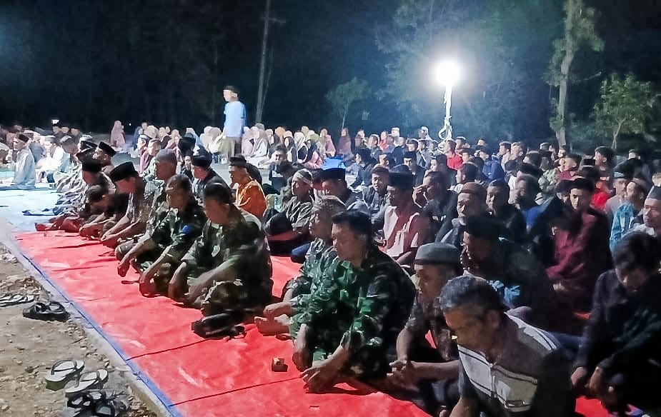 Satgas TMMD 125 Bojonegoro ikuti Doa Bersama HUT RI ke- 80