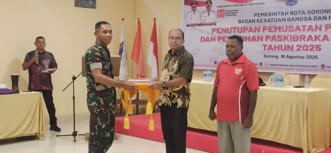Pemerintah Kota Sorong Tutup Pemusatan Pendidikan dan Pelatihan Paskibraka Tahun 2025