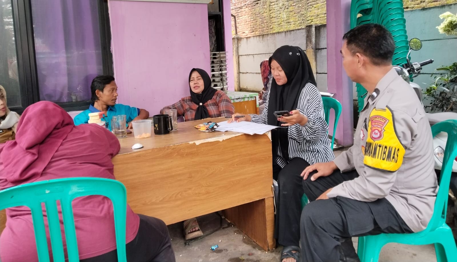 Polsek Cikupa Gelar Sambang Kamtibmas di Kelurahan Sukamulya