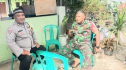 Bhabinkamtibmas Desa Budimulya Sambang dan Takziah, Sampaikan Pesan Harkamtibmas