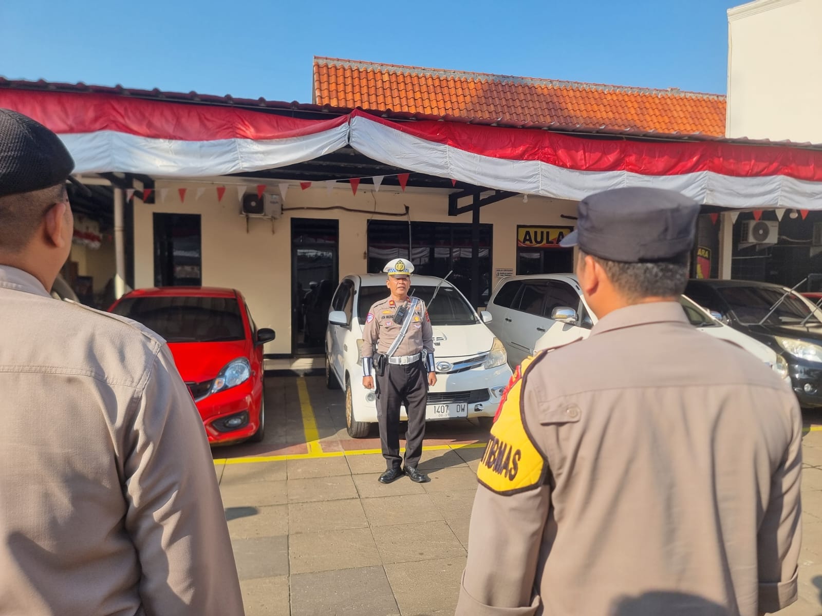 Polsek Cikupa Gelar Apel Pagi dan Pengecekan Tahanan