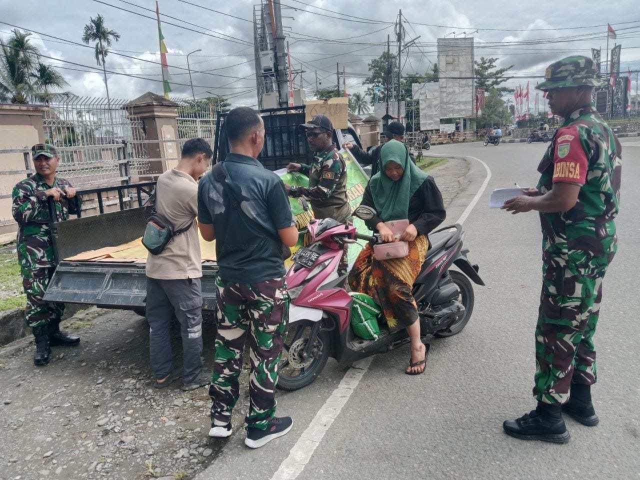 Koramil 1710-04/Tembagapura Gelar Gerakan Pangan Murah Untuk Jaga Stabilitas Pasokan dan Harga Pangan