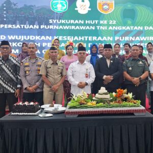 Pjs Kasdim 0906/Kkr Hadiri Syukuran HUT ke-22 Persatuan Purnawirawan TNI-AD
